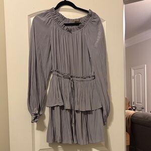 Ramy Brook Light Gray Long Sleeve Dress